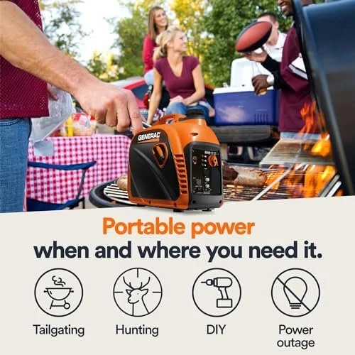 generac 8251 gp2500i 2,500 watt gas powered portable inverter generator – compact and lightweight design – produces clean, stable power – cosense technologys – carb compliants – orange/black generac 8251 gp2500i 2,500 watt gas powered portable inverter generator – compact and lightweight design – produces clean, stable power – cosense technologys – carb compliants – orange/black