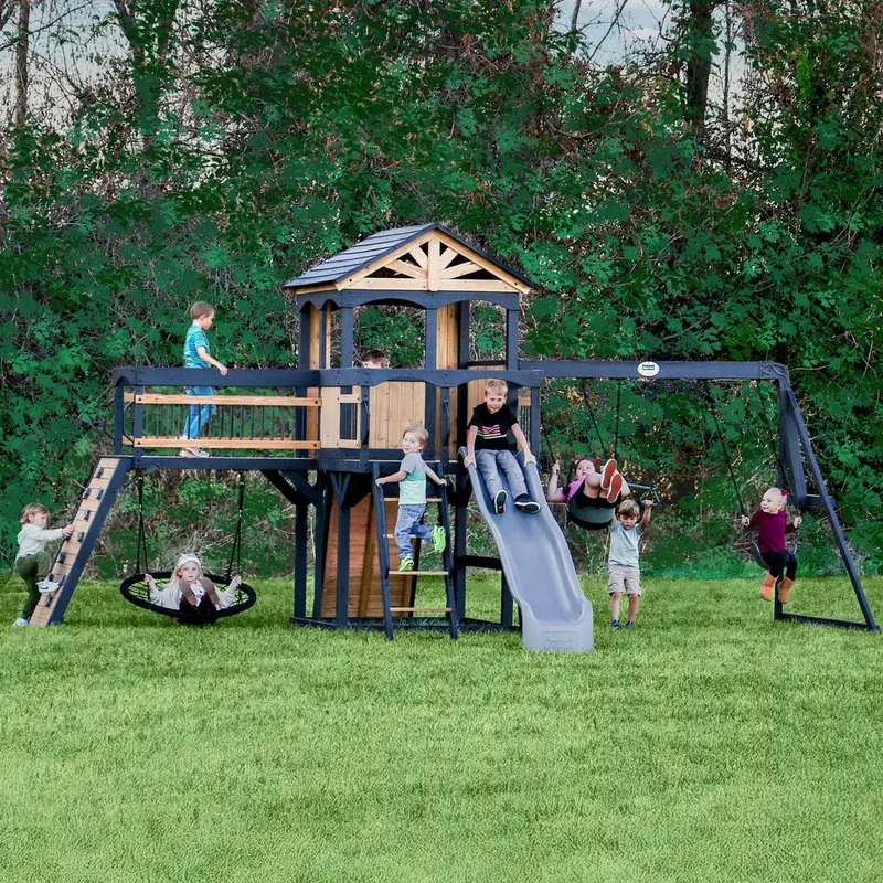 backyard discovery timber crossing swing set backyard discovery timber crossing swing set