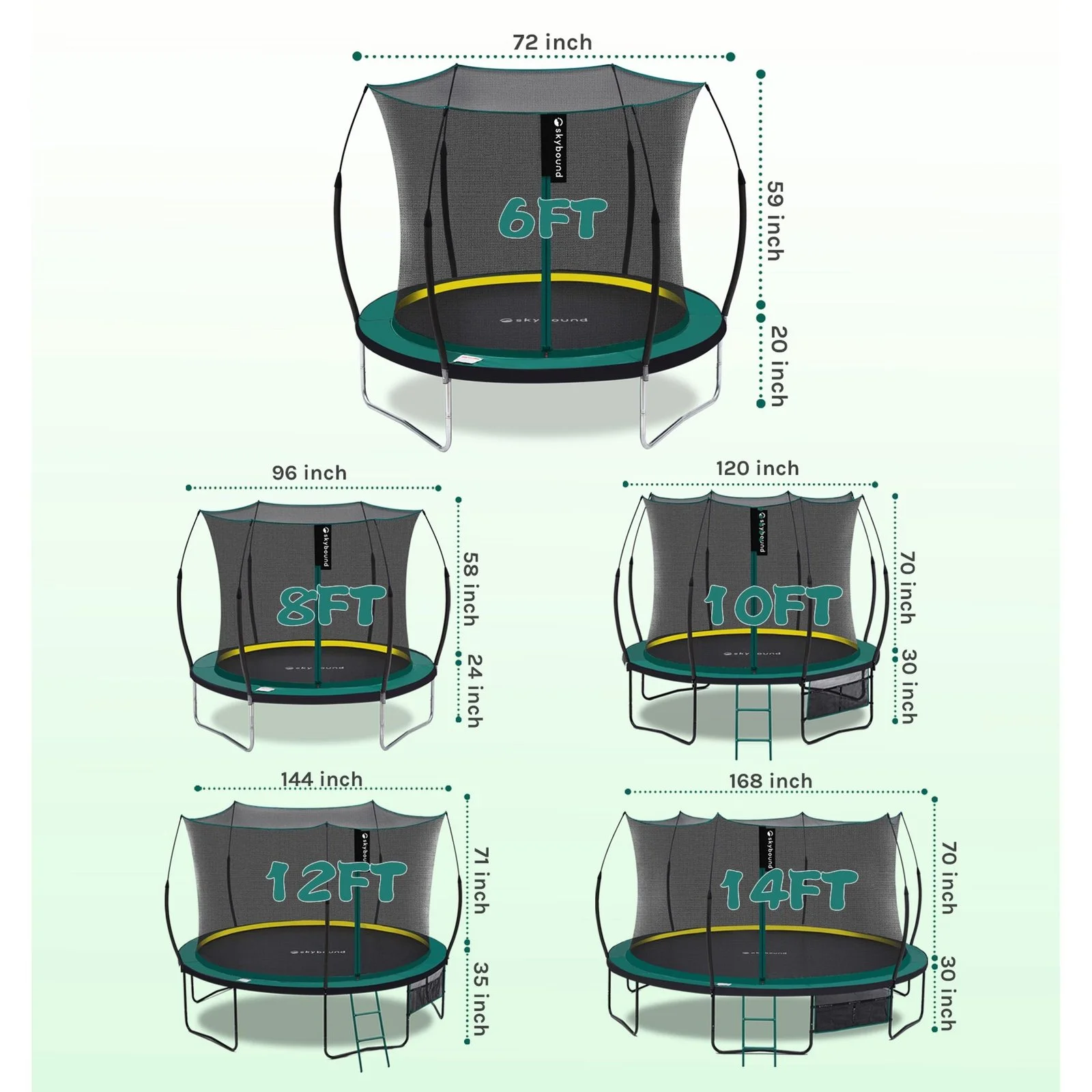 skybound 6ft outdoor trampoline without springs, toddler springless trampoline with net for kids and adults, springless trampoline with enclosure for backyard indoor and outdoor skybound 6ft outdoor trampoline without springs, toddler springless trampoline with net for kids and adults, springless trampoline with enclosure for backyard indoor and outdoor