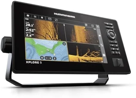 humminbird xplore 9 gps fish finder with transducer, mega side imaging+ & hd touchscreen displays. humminbird xplore 9 gps fish finder with transducer, mega side imaging+ & hd touchscreen displays.