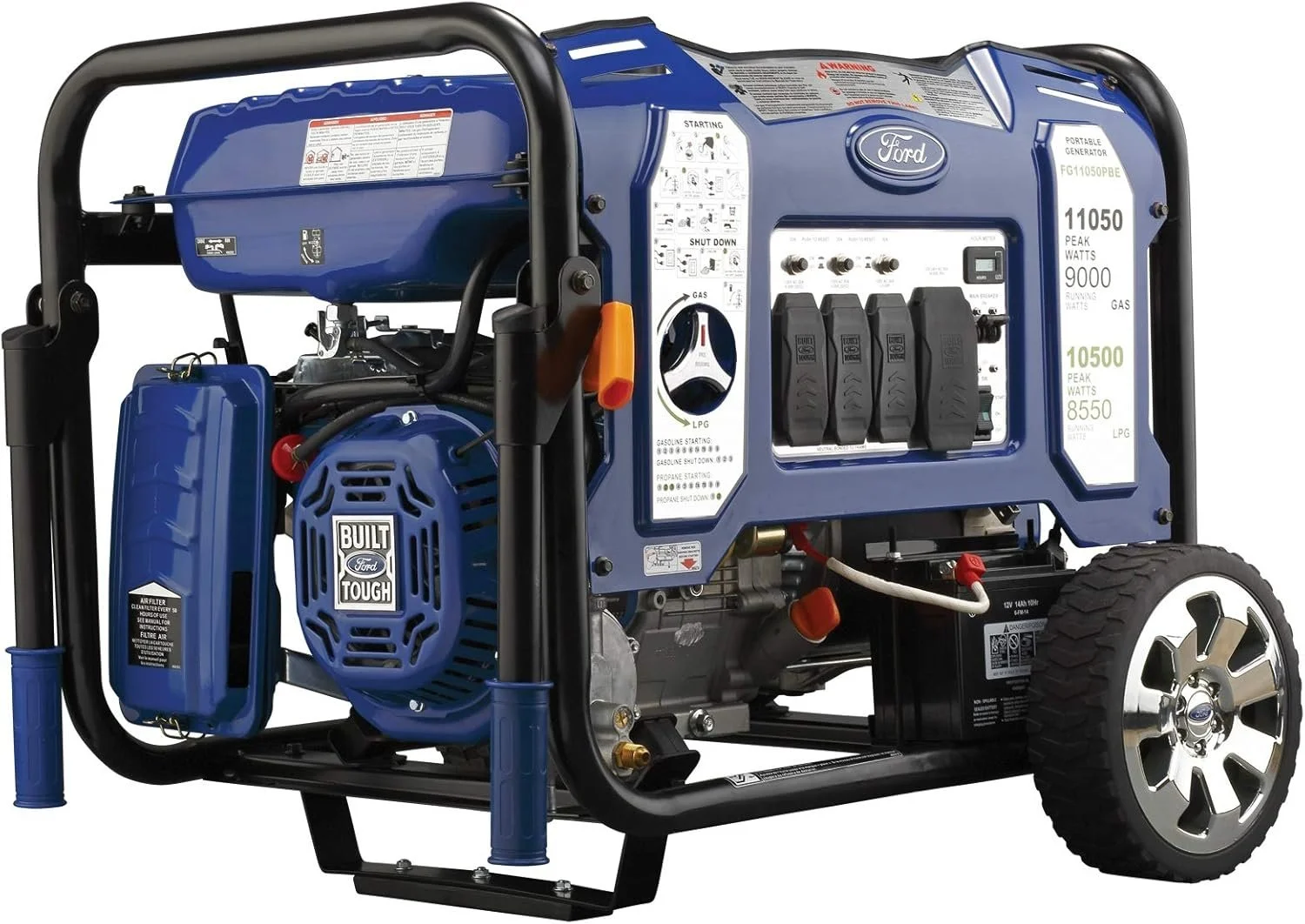 ford 11,050 watt dual fuel portables generators fg11050pbe ford 11,050 watt dual fuel portables generators fg11050pbe