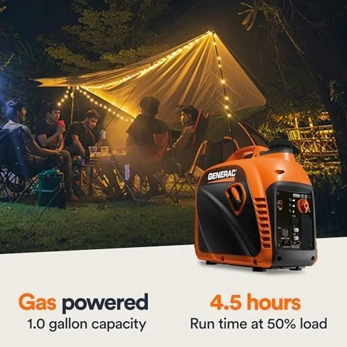 generac 8251 gp2500i 2,500 watt gas powered portable inverter generator – compact and lightweight design – produces clean, stable power – cosense technologys – carb compliants – orange/black generac 8251 gp2500i 2,500 watt gas powered portable inverter generator – compact and lightweight design – produces clean, stable power – cosense technologys – carb compliants – orange/black