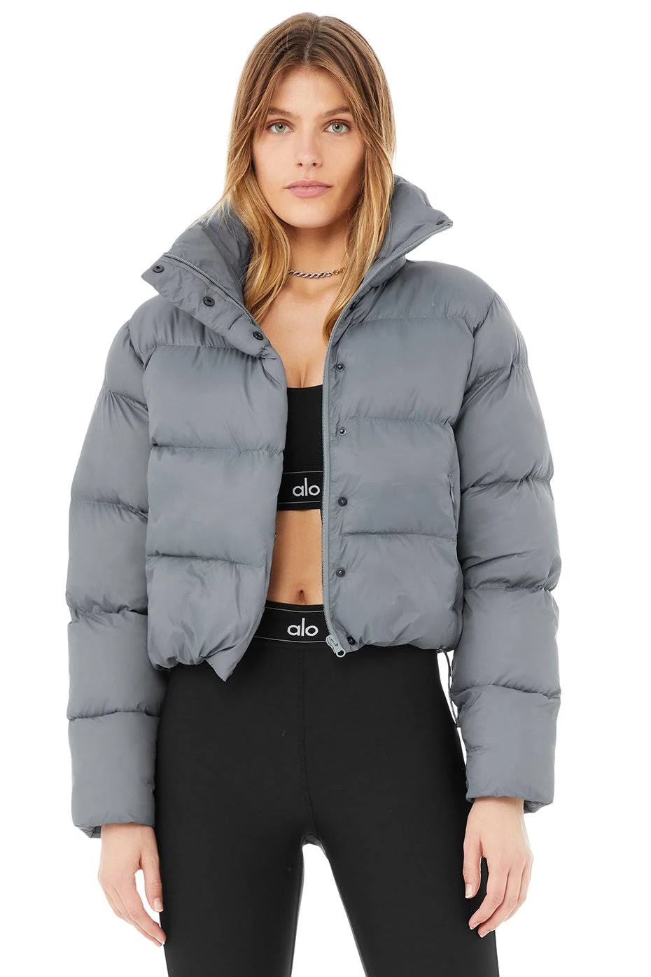 alo yoga jackets & coats nwt alo gold rush puffer jacket winter frost alo yoga jackets & coats nwt alo gold rush puffer jacket winter frost