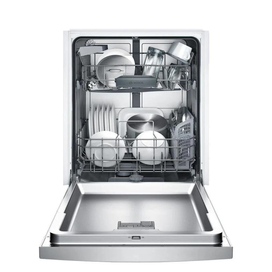bosch 100 series puredry 50 decibel front control 24 in built in dishwashers (fingerprint resistant stainless steel) energy star bosch 100 series puredry 50 decibel front control 24 in built in dishwashers (fingerprint resistant stainless steel) energy star