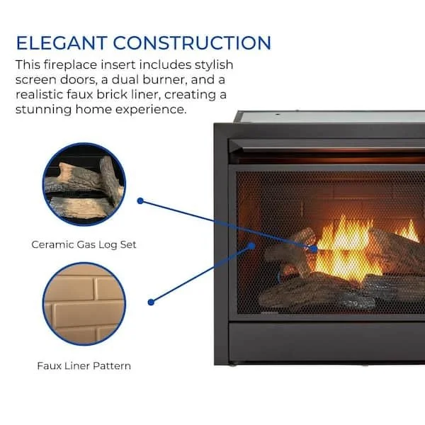 duluth forge dual fuel ventless gas fireplaces inserts duluth forge dual fuel ventless gas fireplaces inserts