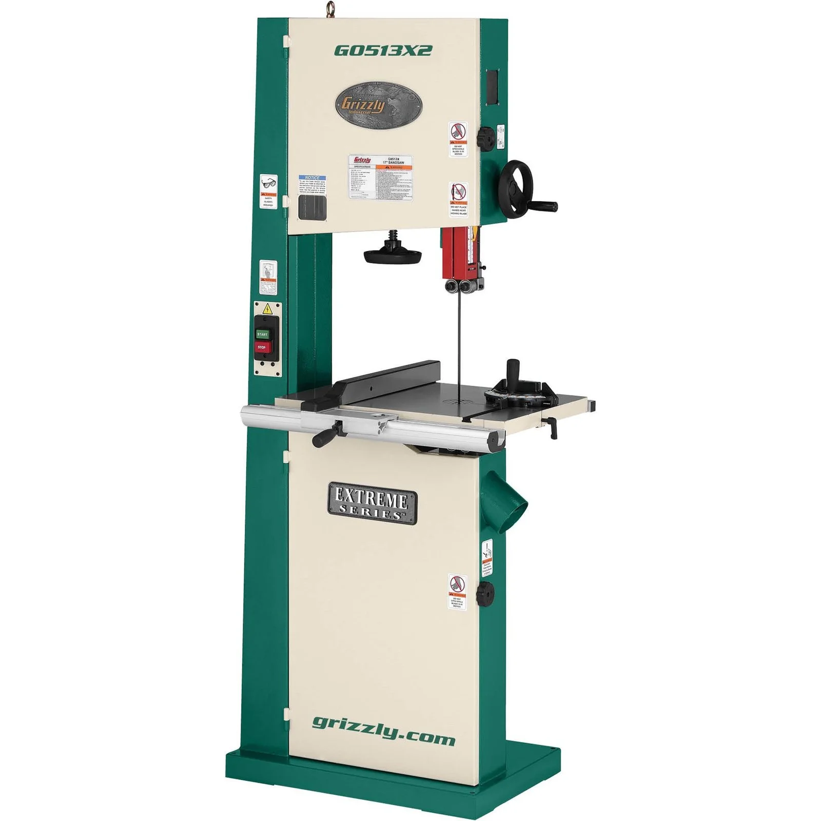 grizzly g0513x2 – 17″ 2 hp bandsaw w/ cast iron trunnion grizzly g0513x2 – 17″ 2 hp bandsaw w/ cast iron trunnion