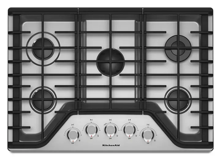 kitchenaid 30″ 5 burner gas cooktops kcgs350ess kitchenaid 30″ 5 burner gas cooktops kcgs350ess
