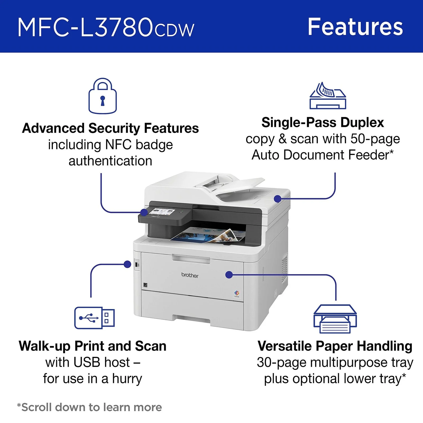 brother mfc l3780cdw wireless laser color printers brother mfc l3780cdw wireless laser color printers