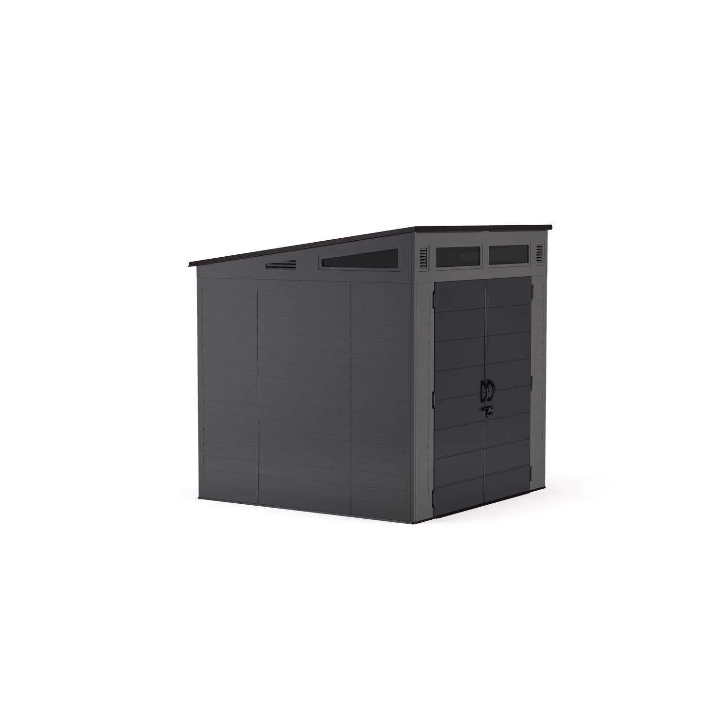 suncast modernist 7 ft. x 7 ft. resin vertical pent storage shed with floor kits suncast modernist 7 ft. x 7 ft. resin vertical pent storage shed with floor kits