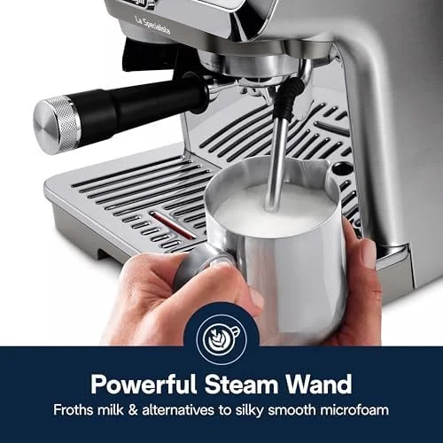 de’longhi la specialista arte evo espresso machine – compact cold brew coffee maker with grinder, milk steam wand/frother & tamping tools – home barista kit for lattes, cappuccinos, iced coffees de’longhi la specialista arte evo espresso machine – compact cold brew coffee maker with grinder, milk steam wand/frother & tamping tools – home barista kit for lattes, cappuccinos, iced coffees