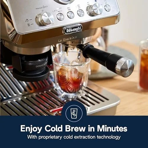 de’longhi la specialista arte evo espresso machine – compact cold brew coffee maker with grinder, milk steam wand/frother & tamping tools – home barista kit for lattes, cappuccinos, iced coffees de’longhi la specialista arte evo espresso machine – compact cold brew coffee maker with grinder, milk steam wand/frother & tamping tools – home barista kit for lattes, cappuccinos, iced coffees