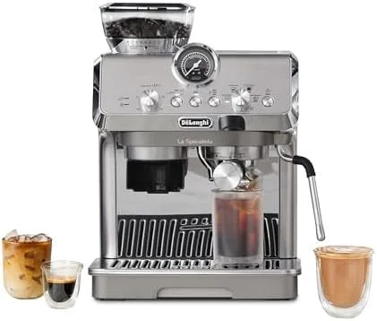 de’longhi la specialista arte evo espresso machine – compact cold brew coffee maker with grinder, milk steam wand/frother & tamping tools – home barista kit for lattes, cappuccinos, iced coffees de’longhi la specialista arte evo espresso machine – compact cold brew coffee maker with grinder, milk steam wand/frother & tamping tools – home barista kit for lattes, cappuccinos, iced coffees