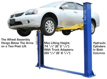 atlas automotive equipment 9kbpx 2 post lift/hoist, baseplate style, 9’6″ minimum ceiling height, 9,000lb capacity, symmetric arms, dual hydraulic chain drives cylinders, for low ceiling home use atlas automotive equipment 9kbpx 2 post lift/hoist, baseplate style, 9’6″ minimum ceiling height, 9,000lb capacity, symmetric arms, dual hydraulic chain drives cylinders, for low ceiling home use